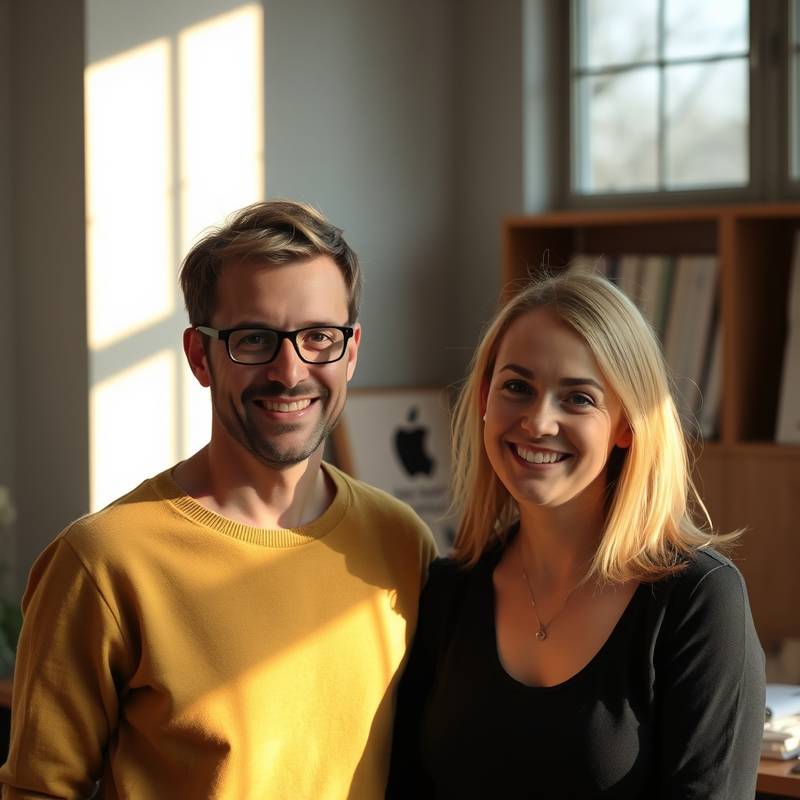 Danis studerende med instruktør